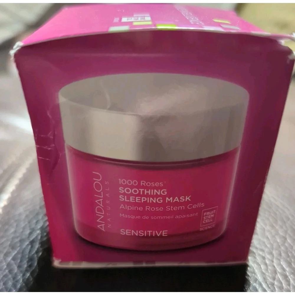 Andalou 1000 roses soothing sleeping‎ mask sensitive 1.7oz Box a little dented